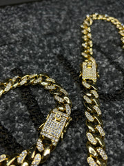 Set Colier + Bratara Valuxy Miami Auriu