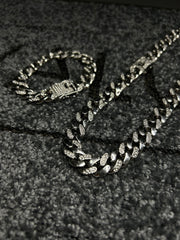 Set Colier + Bratara Valuxy Miami Argintiu