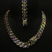 Set Colier + Bratara Valuxy Rich Cristal Auriu