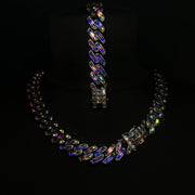 Set Colier + Bratara Valuxy Rich Cristal Argintiu