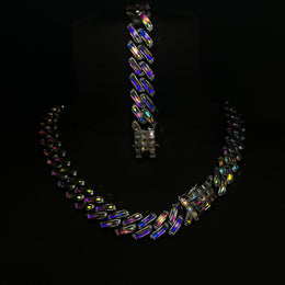 Set Colier + Bratara Valuxy Rich Cristal Argintiu