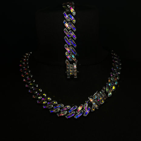 Set Colier + Bratara Valuxy Rich Cristal Argintiu