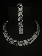 Set Colier + Bratara Valuxy G Class Argintiu