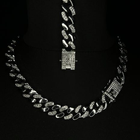 Set Colier + Bratara Valuxy Miami Argintiu
