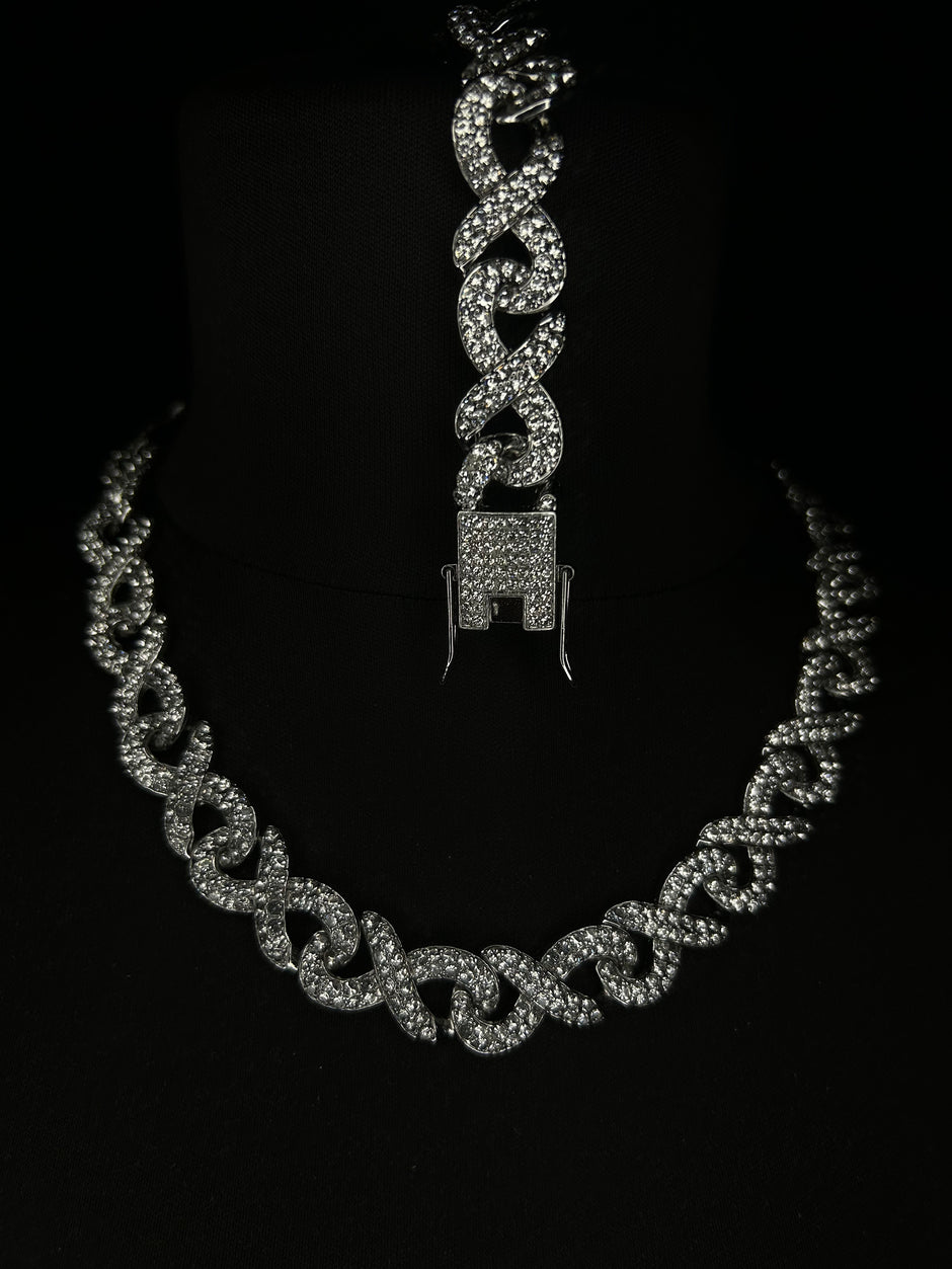Set Colier + Bratara Valuxy Infinity Argintiu