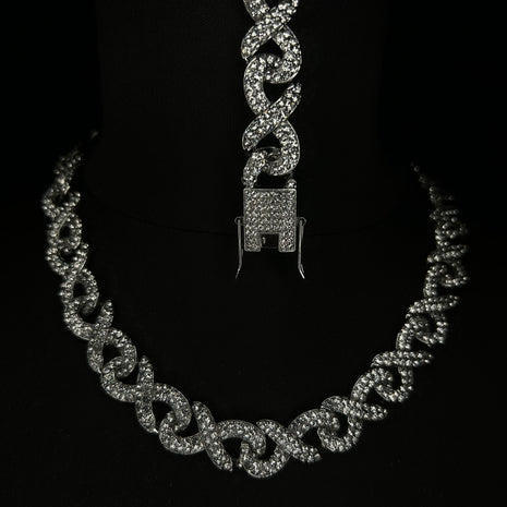 Set Colier + Bratara Valuxy Infinity Argintiu