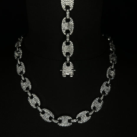 Set Colier + Bratara Valuxy Las Vegas Argintiu