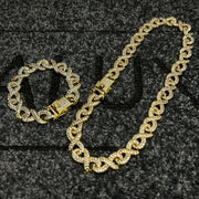 Set Colier + Bratara Valuxy Infinity Auriu