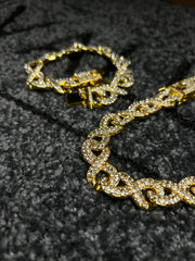 Set Colier + Bratara Valuxy Infinity Auriu