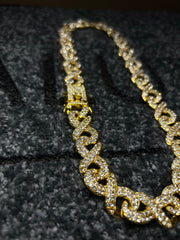 Set Colier + Bratara Valuxy Infinity Auriu