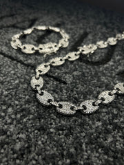 Set Colier + Bratara Valuxy Las Vegas Argintiu