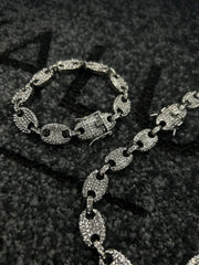 Set Colier + Bratara Valuxy Las Vegas Argintiu