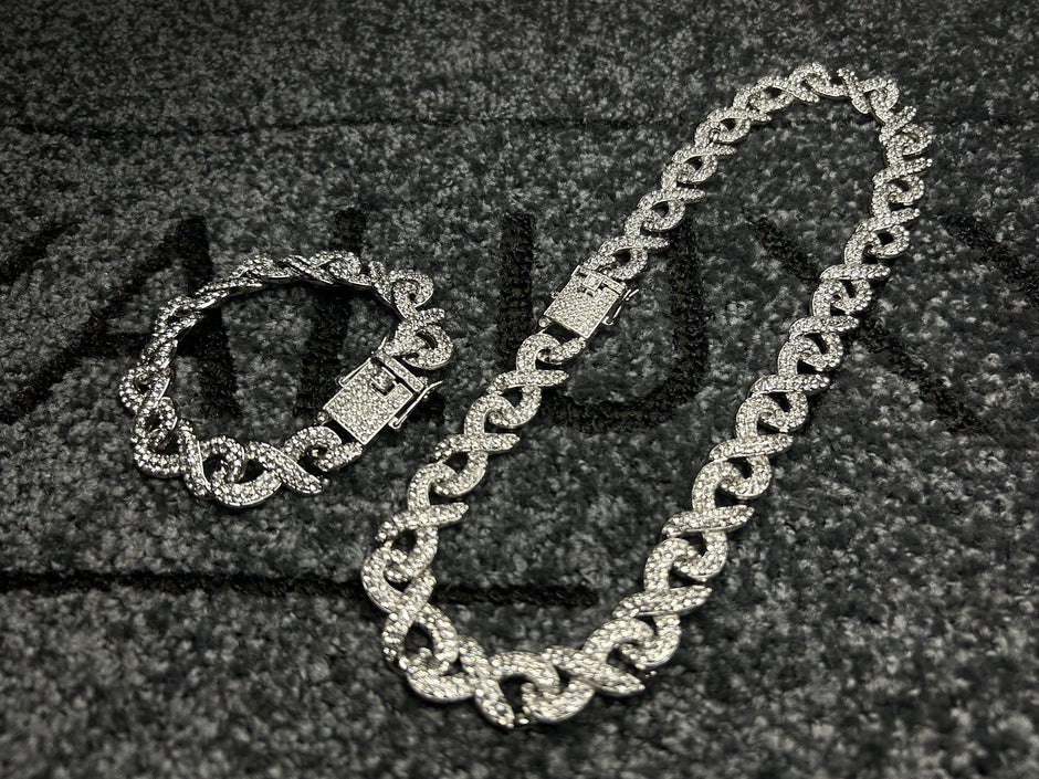 Set Colier + Bratara Valuxy Infinity Argintiu