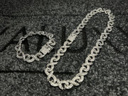 Set Colier + Bratara Valuxy Infinity Argintiu