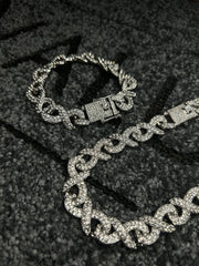 Set Colier + Bratara Valuxy Infinity Argintiu