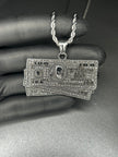 Colier dollar, din otel inoxidabil 50cm (Auriu/Argintiu)