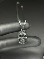 Colier Craniu, din otel inoxidabil 50cm (Auriu/Argintiu)