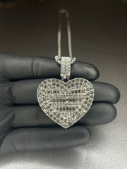 Colier Inima, din otel inoxidabil (Auriu/Argintiu)