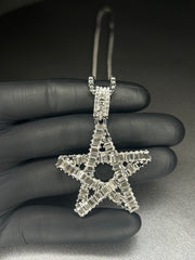 Colier Stea, din otel inoxidabil (Auriu/Argintiu)