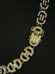 Colier CD Auriu, din Inox inoxidabil