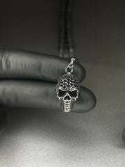 Colier Valuxy Craniu, din otel inoxidabil 70cm Argintiu