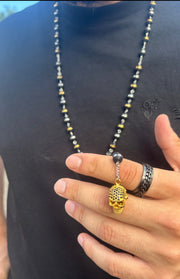 Colier Valuxy Craniu, din otel inoxidabil 70cm Auriu