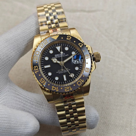 CEAS SEIKO GMT - GOLD BLACK