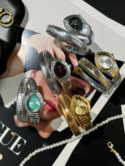 Ceas Serpentin Crystal - Silver Pruna Edition | Valuxy