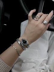 Ceas Serpentin Crystal - Black Edition | Valuxy