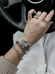 Ceas Bijou Serp – Silver Pink Edition | Valuxy