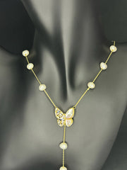 Colier Perle fluture