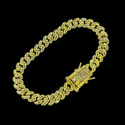 Bratara Cuban Auriu 7mm