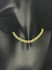 Colier Cuban Auriu 7mm