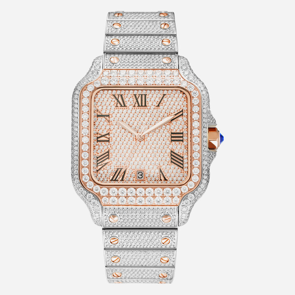 Ceas Santos - Automatic Iced Full Moissanite VVS