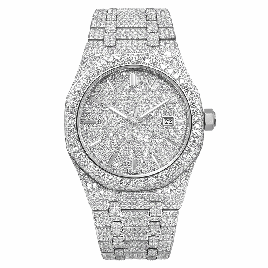 Ceas Oak - Automatic Iced Full Moissanite VVS