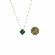 Lant Trifoi  Verde Din Aur 18k
