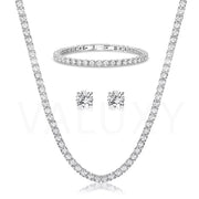 Set Tennis Silver 4mm