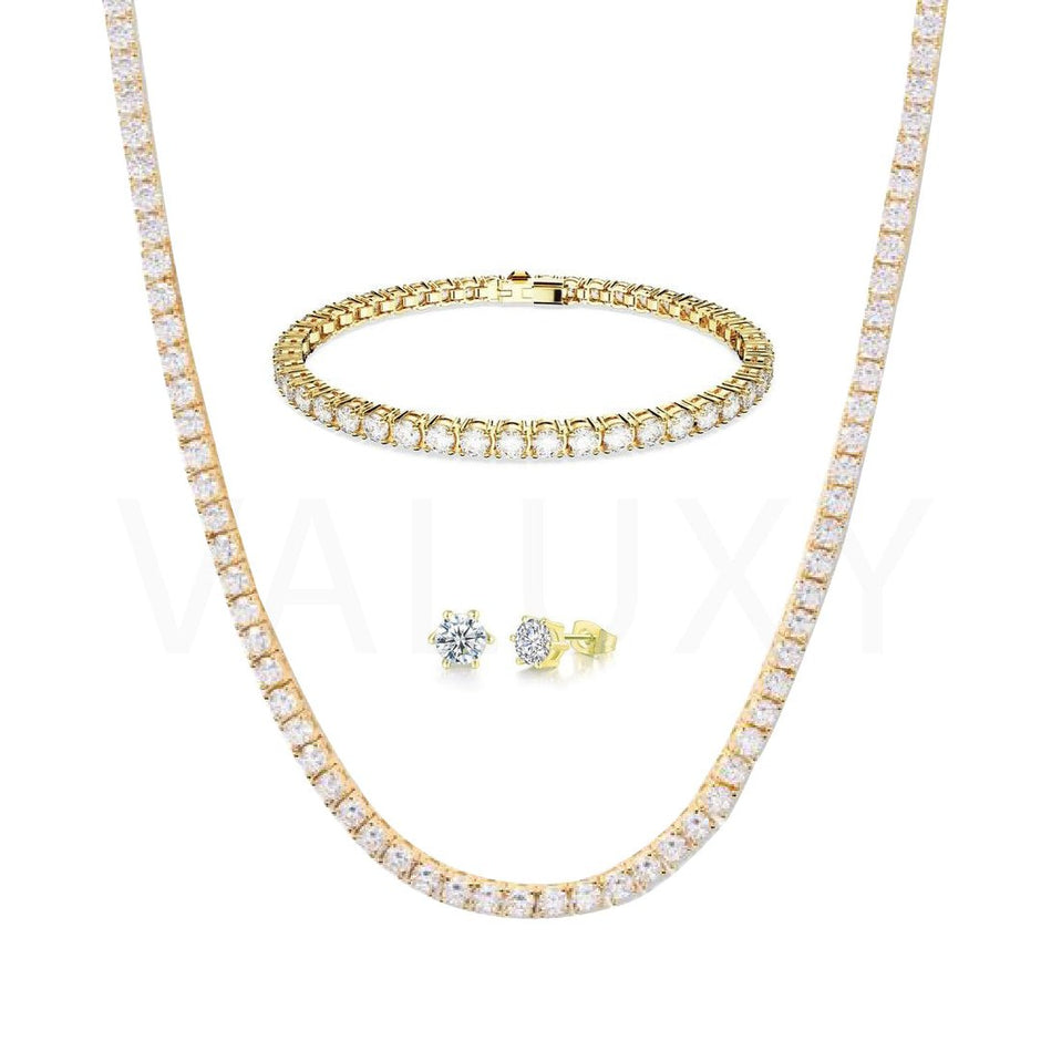 Set Tennis Gold 4mm