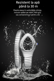 Ceas Serpentin Crystal - Silver Pruna Edition | Valuxy