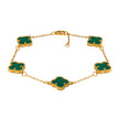 Bratara Trifoi Verde Argint 925