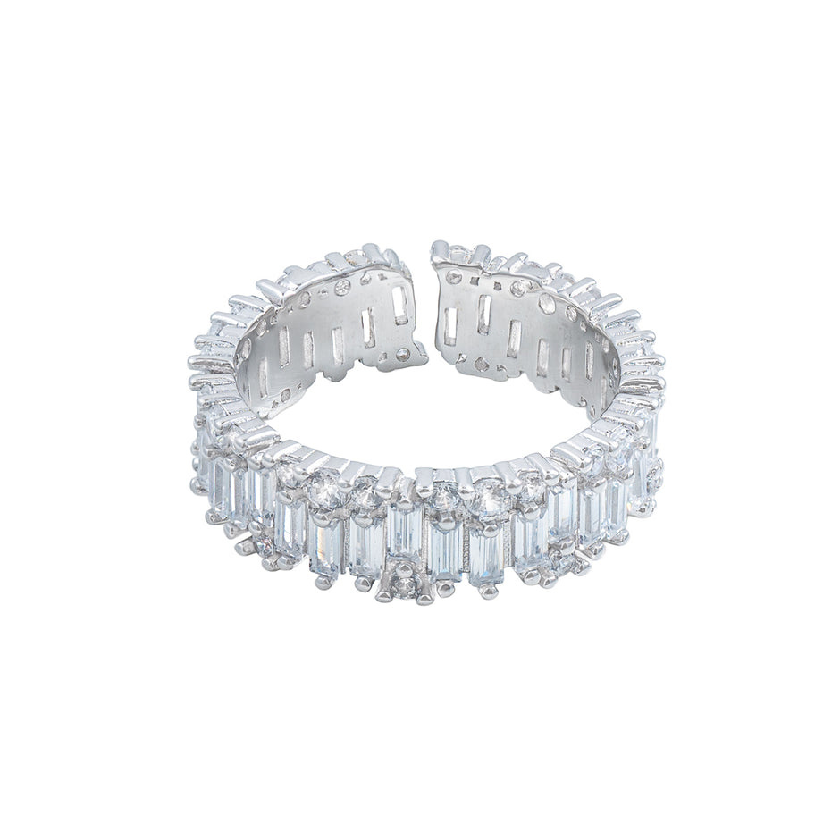 Inel Baguette Eternity Tennis