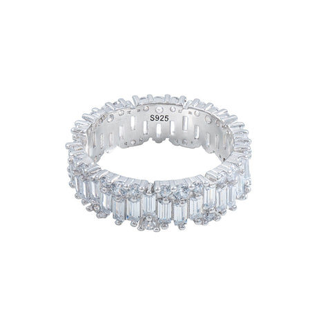 Inel Baguette Eternity Tennis