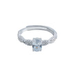 Inel Oval Twist Pave