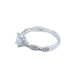 Inel Oval Twist Pave