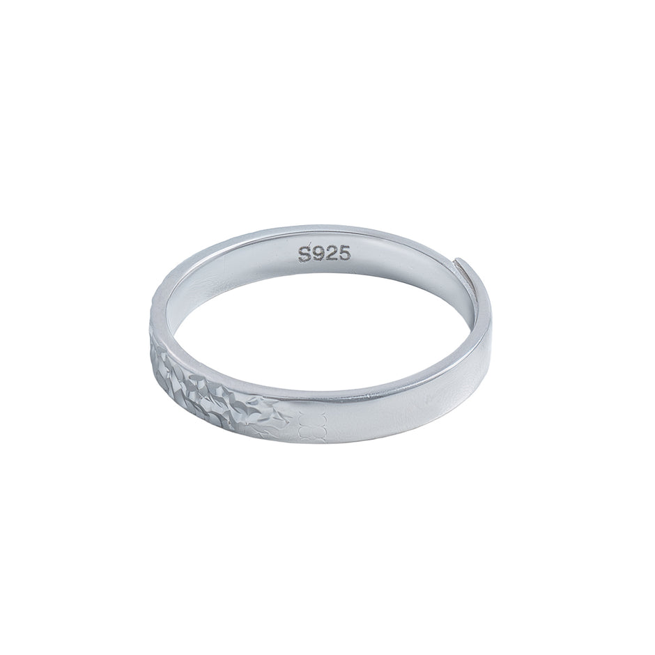 Inel Hammered Band