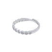 Inel Hexagon Stone Band