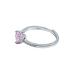 Inel Heart Solitaire Pink