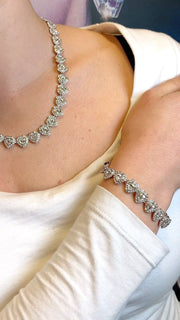 Colier Heart Angelis Silver
