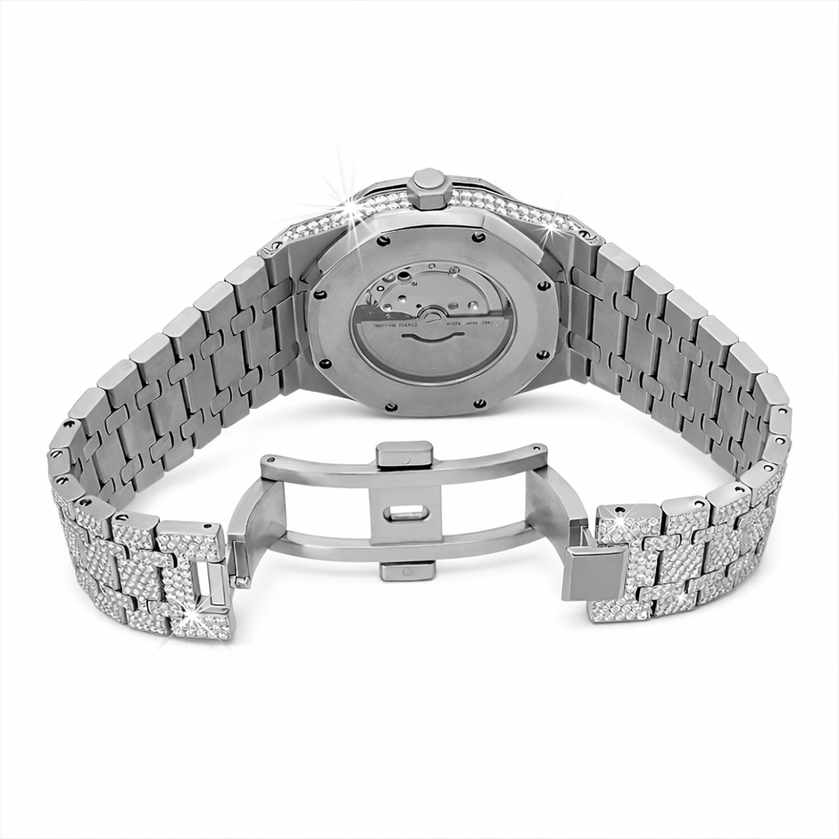 Ceas Oak - Automatic Iced Full Moissanite VVS
