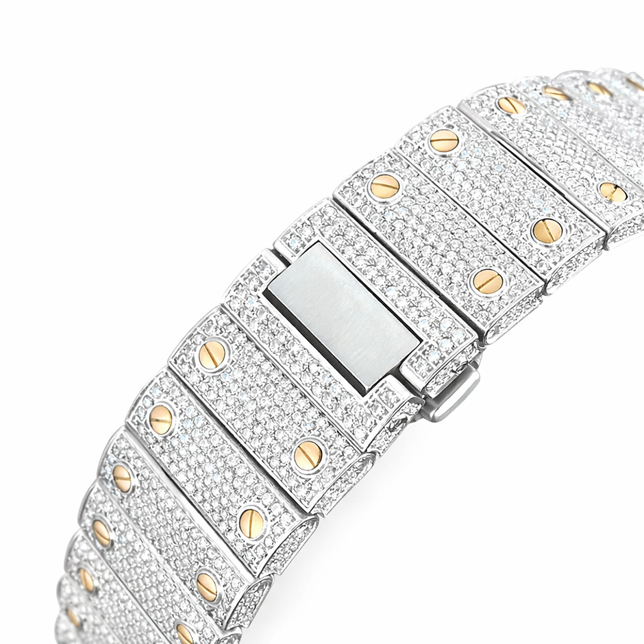 Ceas Santos Arabic - Automatic Iced Full Moissanite VVS